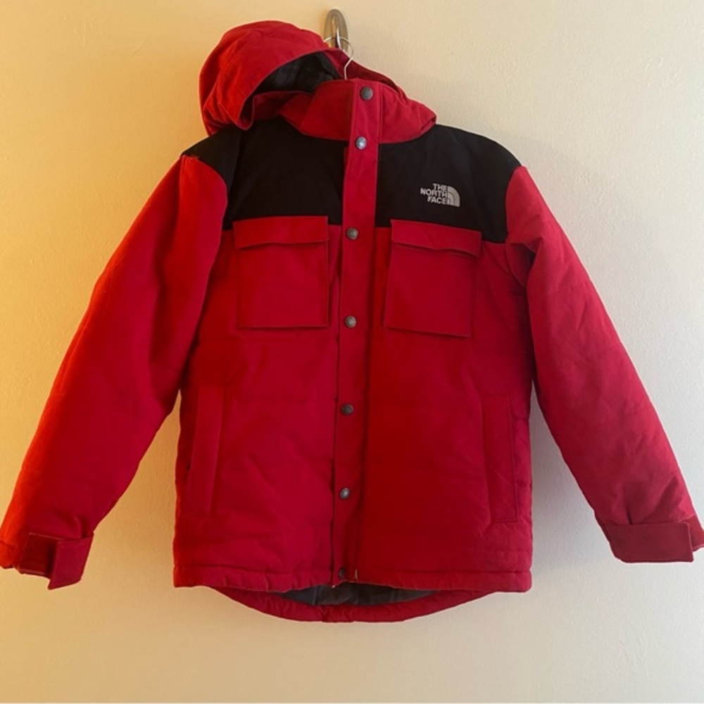 The North Face Youth Large Very Heavy/Warm Hooded Parka Flannel-lined - Picture 1 of 16